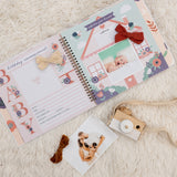 Baby Memory Book Girl - Keepsake Journal and Scrapbook Photo Album for Girls First 5 Years, Baby Milestones, Floral, Hardcover