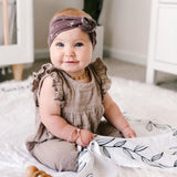 Organic Baby Monthly Milestone Blanket Gender Neutral - Forever Loved Milestone Blanket with Months Marker for Baby Girl or Boy