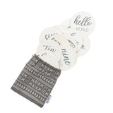 Natural Baby Milestone Discs - White Stain Wood Milestone Disc Set with Bag