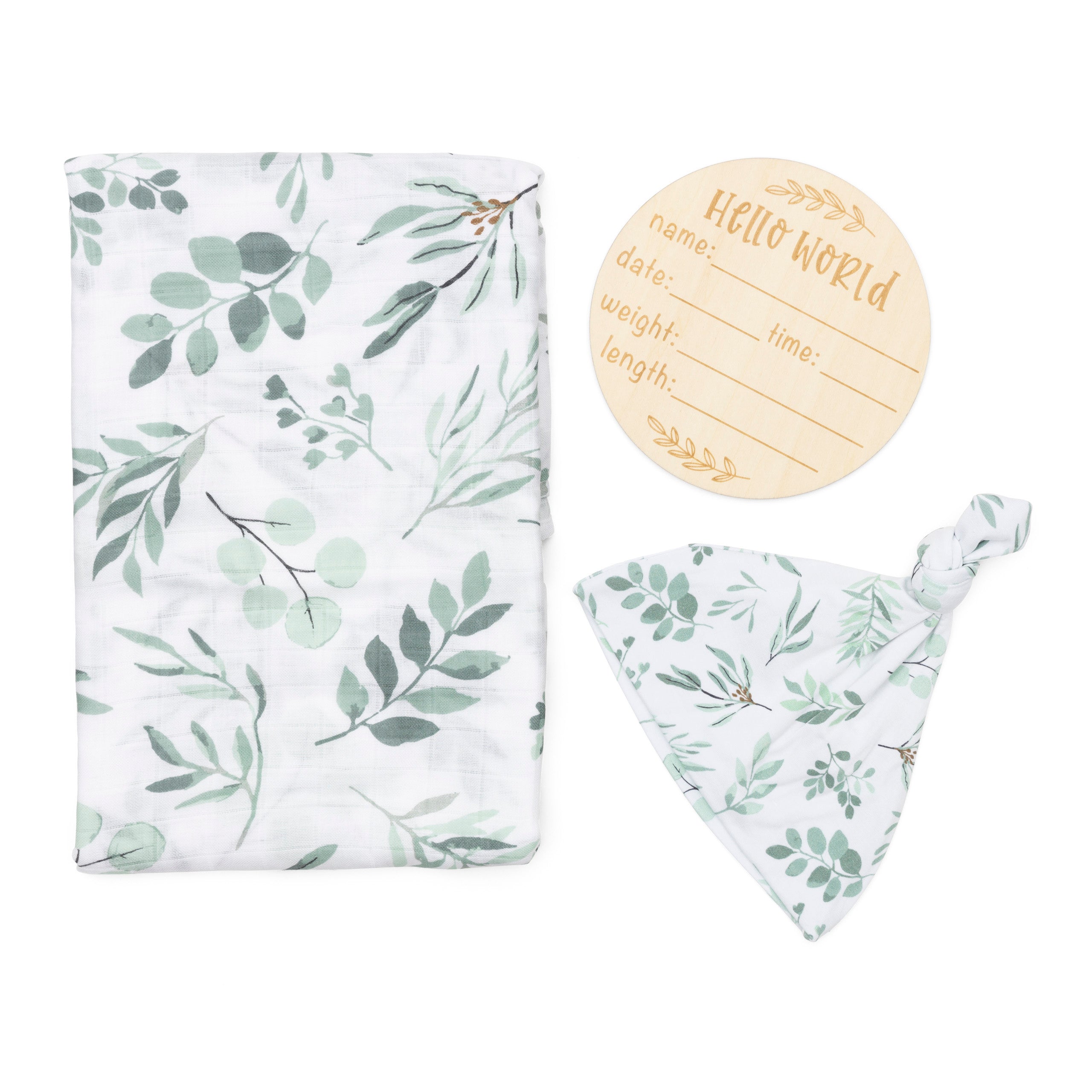 Soft muslinHello little one- Swaddle & Receiving Blanket