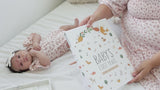 Baby Journal Memory Book for Boys or Girls - Baby Scrapbook Album for First 5 Years - Gender Neutral Baby Milestone Book - Keepsake for Baby Photos, Hardcover, Forest Dreams